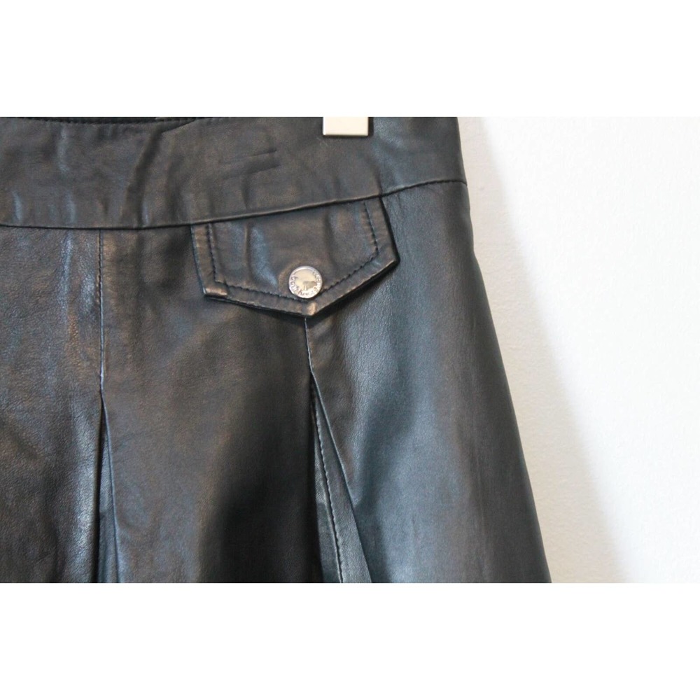 NWT Bod & Christensen Soft Leather Sissy Midi Skirt Black Women's Size 12 H14127 - Picture 5 of 12